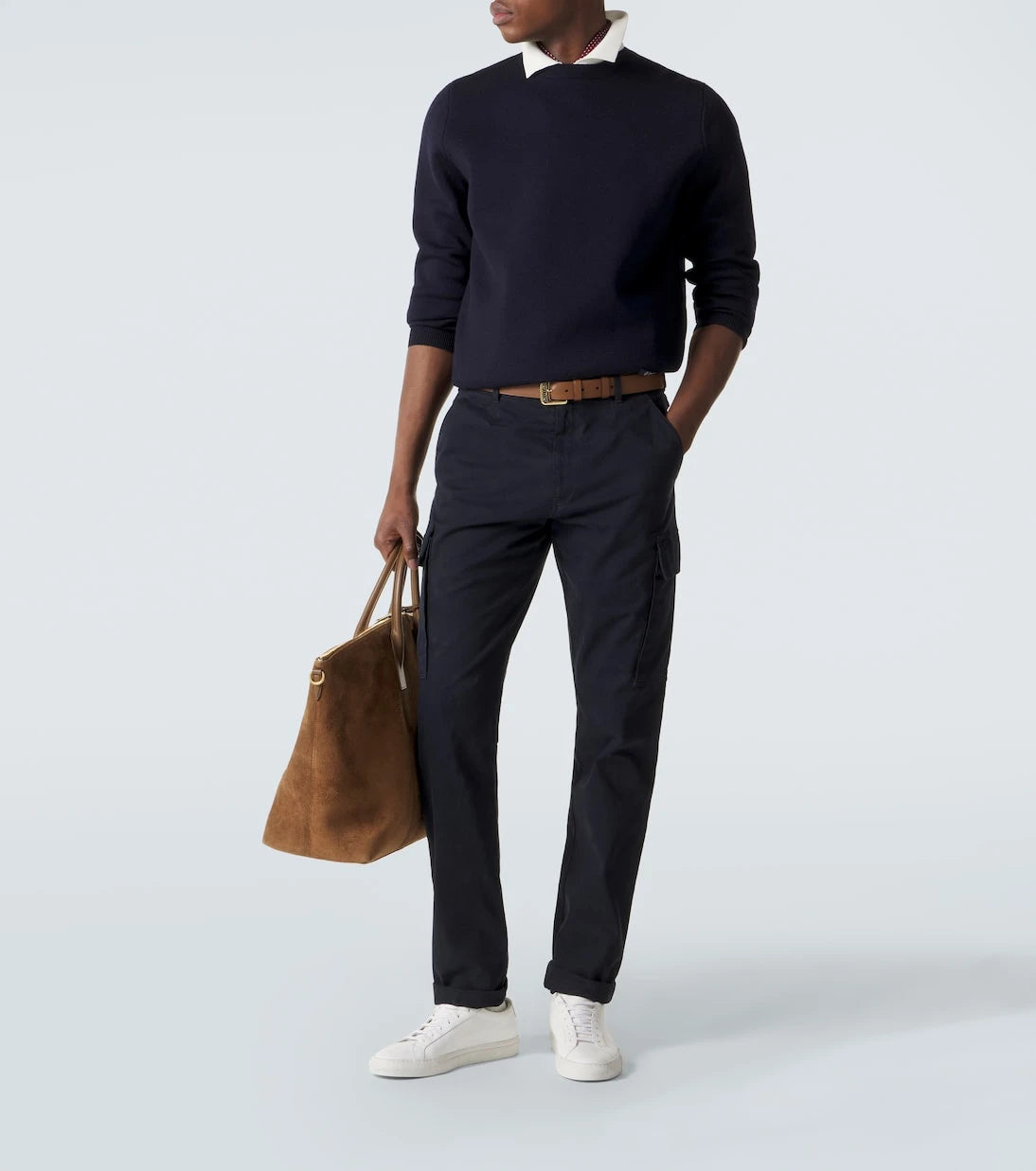 Ralph Lauren Purple Label - بنطال كارجو من مزيج القطن