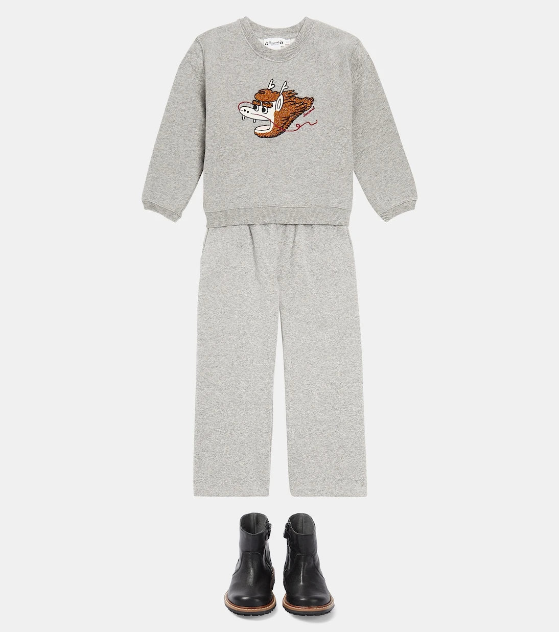 Bonpoint - Tonino embroidered cotton jersey sweatshirt