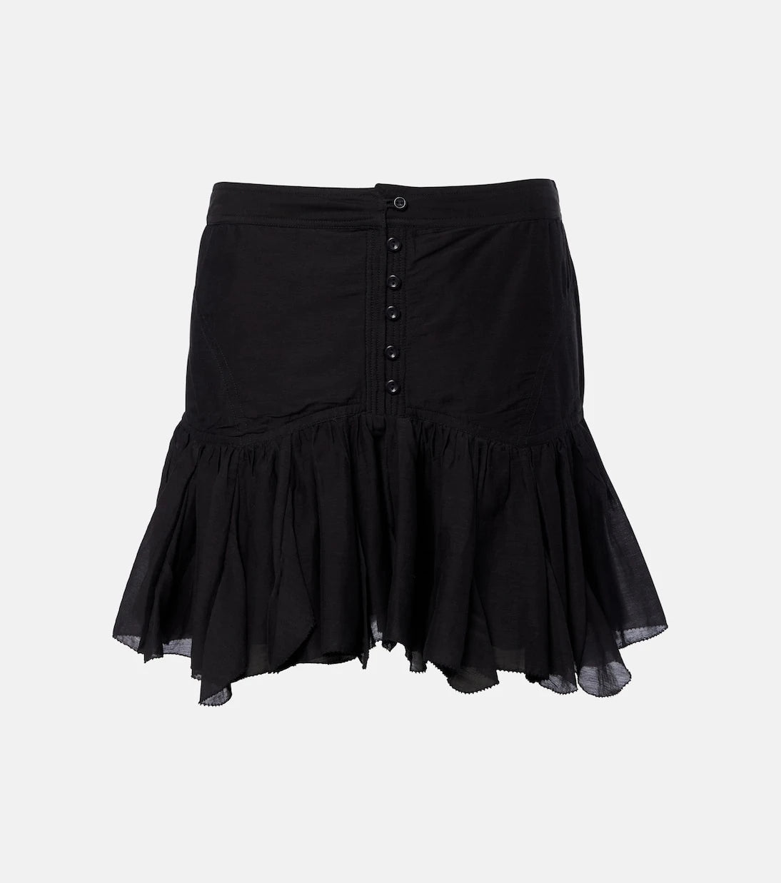 Marant Etoile - Daneen ruffled cotton-blend miniskirt