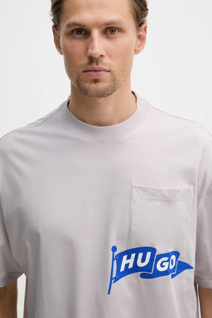 HUGO Blue тениска мъжка от памук Nohacrop