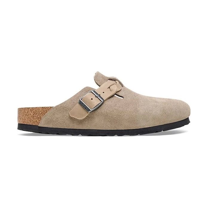 Велурени чехли Birkenstock Boston Braided