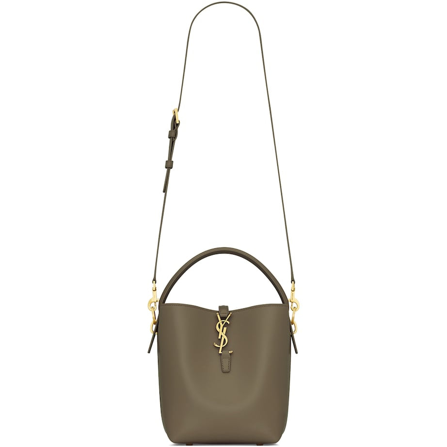 Saint Laurent Green Calfskin Le 37 Bucket Bag