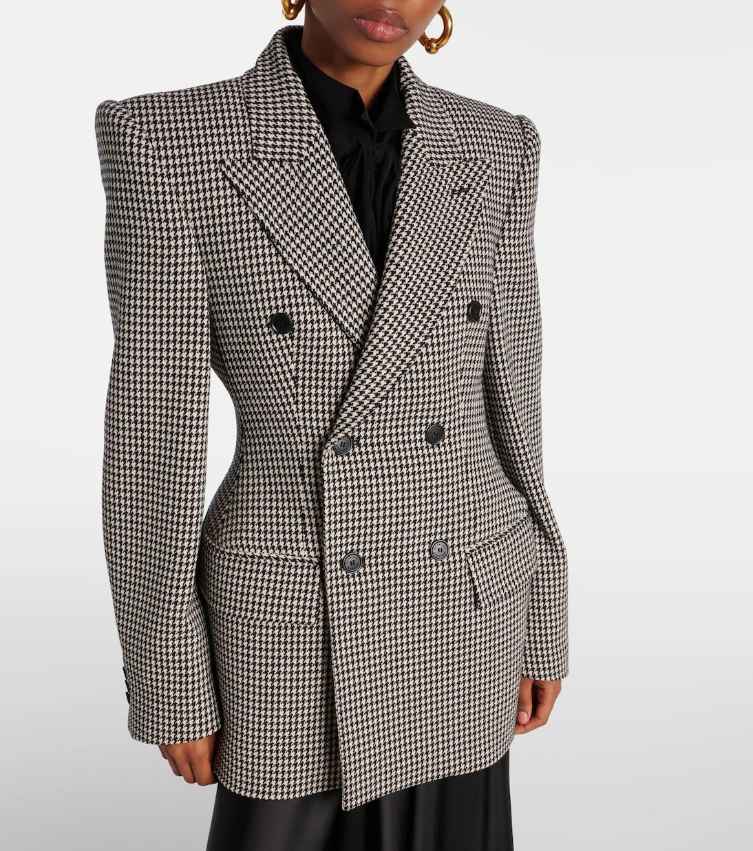 Balenciaga - Houndstooth wool blazer