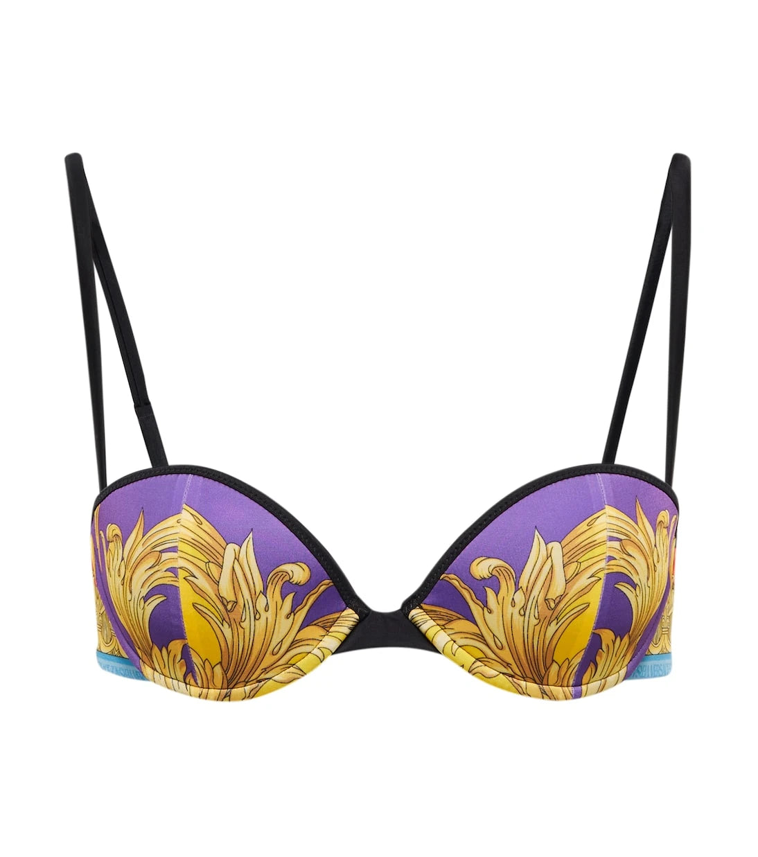 Versace - Printed balconette bikini top