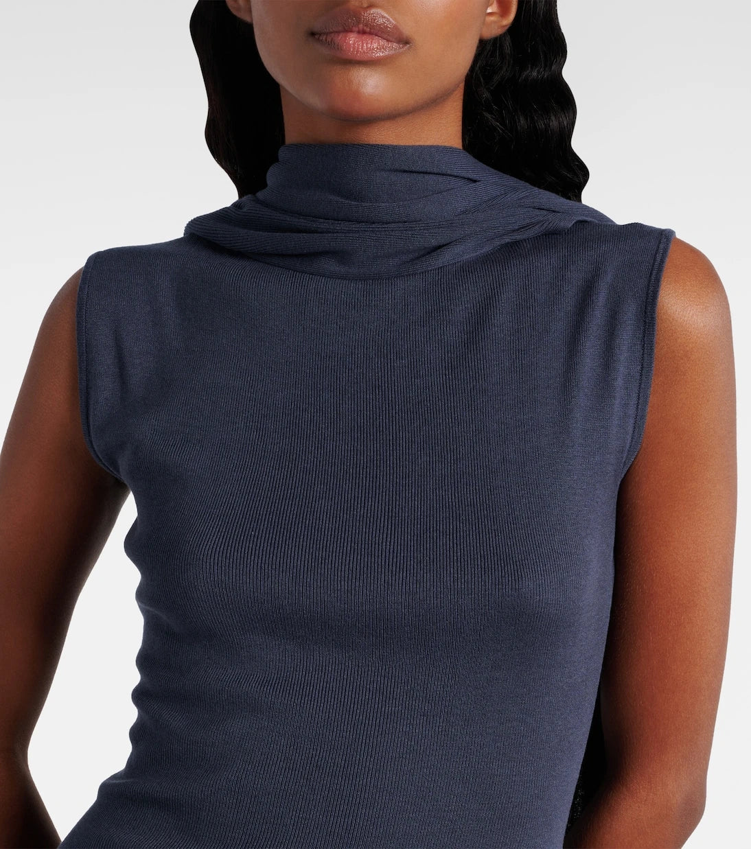 Aya Muse - Solar scarf-detail silk-blend minidress