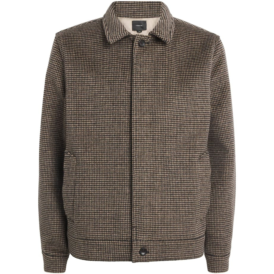 Multi Houndstooth Bomber Jacket