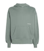 Cotton Logo Hoodie SAGE/ECRU
