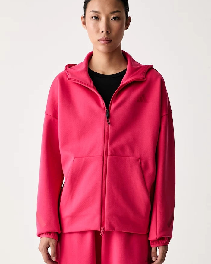 adidas kadın fermuarlı ve kapüşonlu sweatshirt Z.N.E