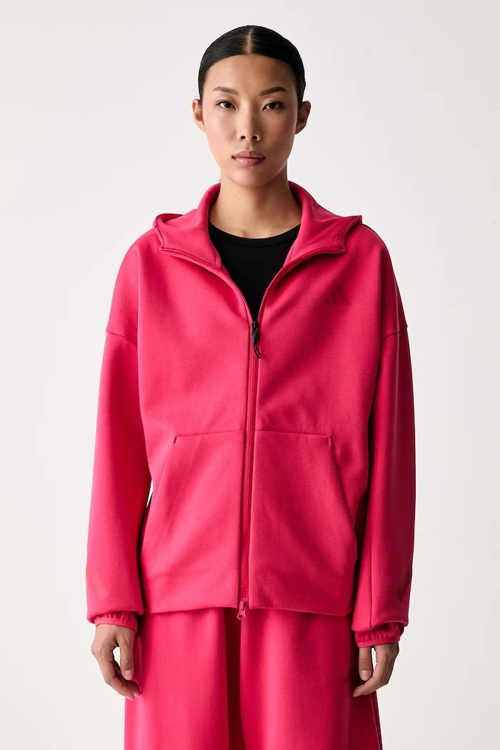adidas kadın fermuarlı ve kapüşonlu sweatshirt Z.N.E