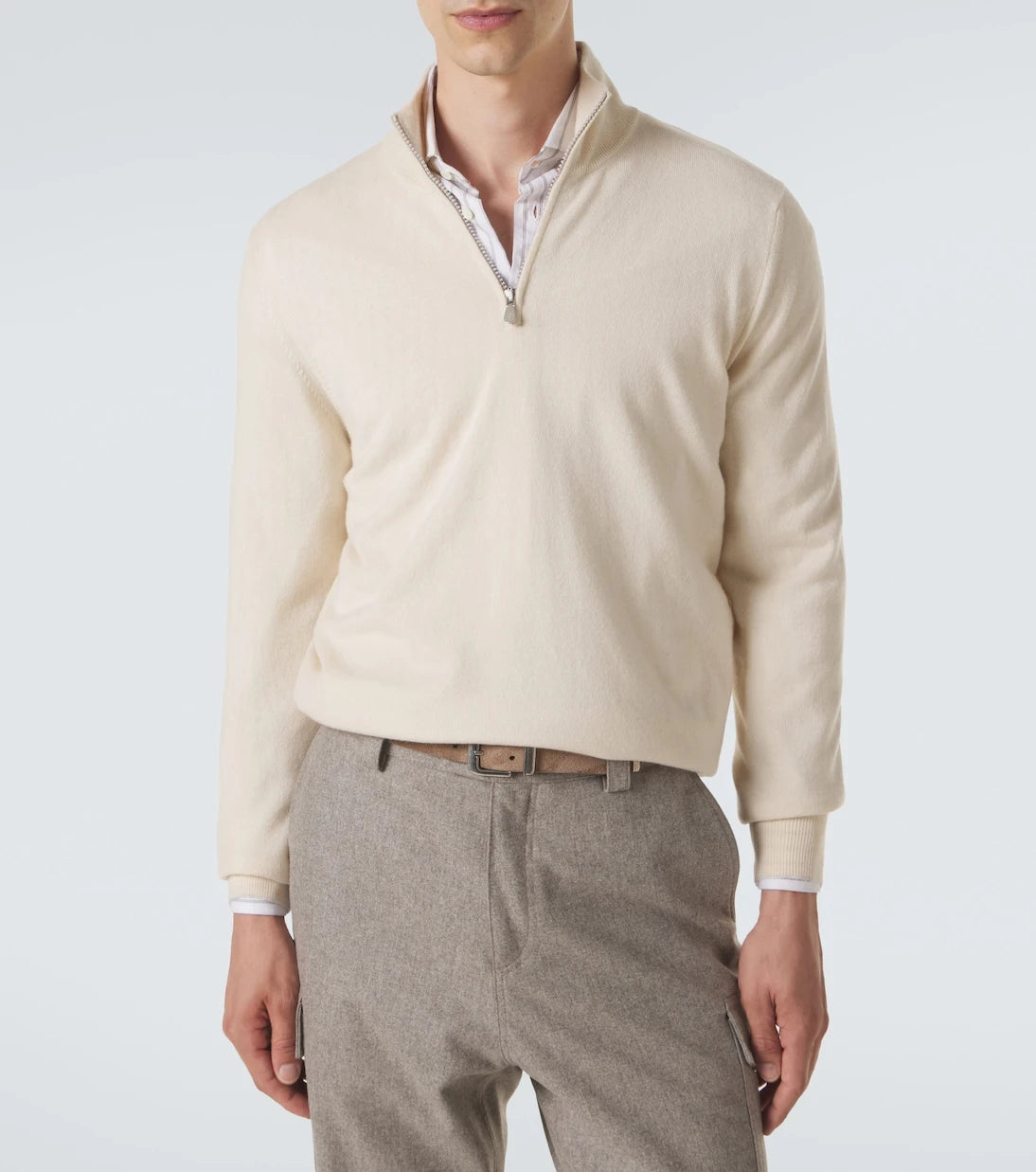 Brunello Cucinelli - Cashmere half-zip sweater