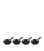 Set of 4 Cast Iron Gourmand Mini Skillets (16cm)