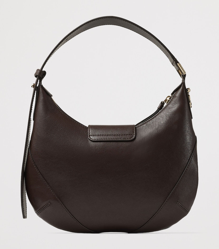 Jimmy Choo Brown Small Leather Shoulder Bag