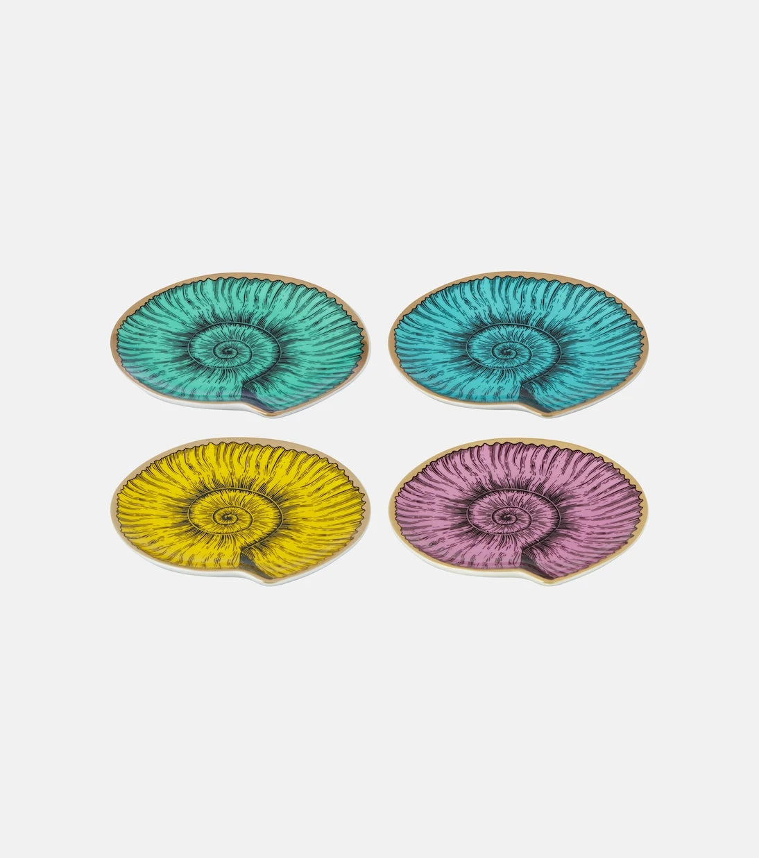 Jonathan Adler - Sirena set of 4 porcelain coasters