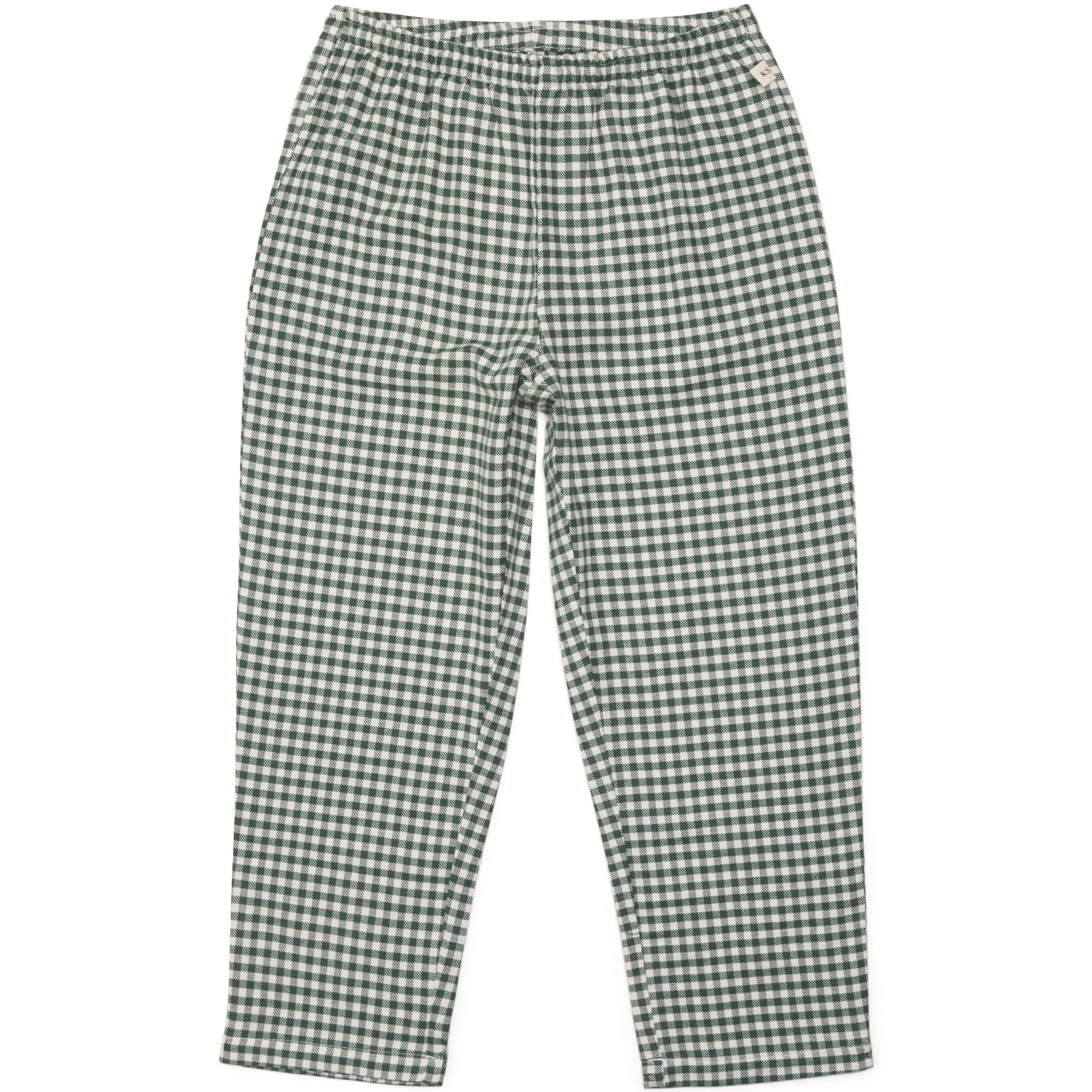 Organic Cotton Check Foret Trousers (9 Months-4 Years)