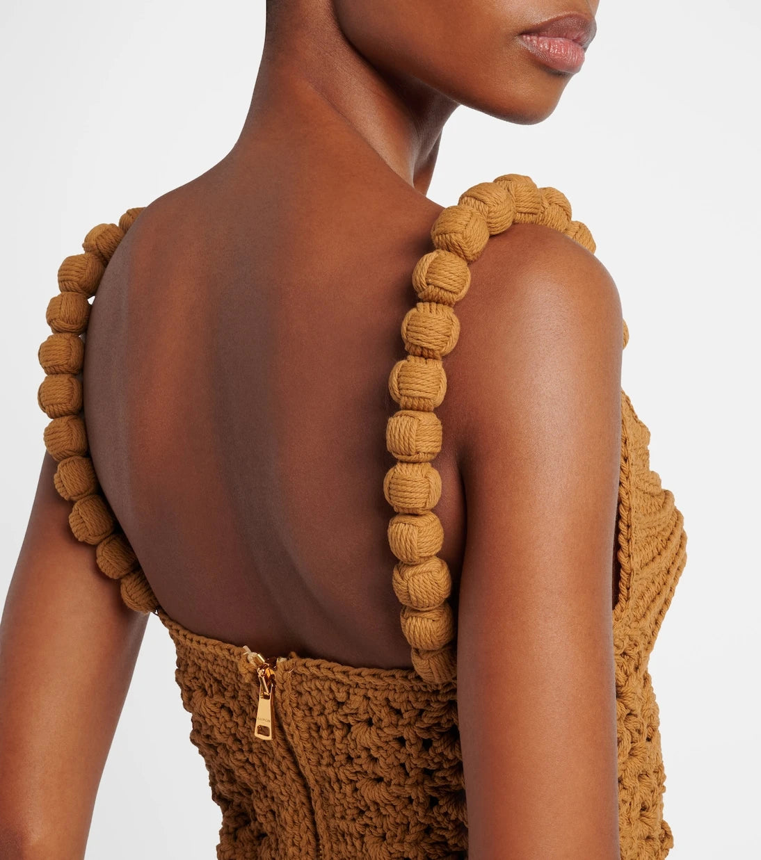 Balmain - Crochet cotton maxi dress