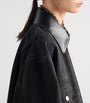 Prada Black Canvas Oversized Jacket
