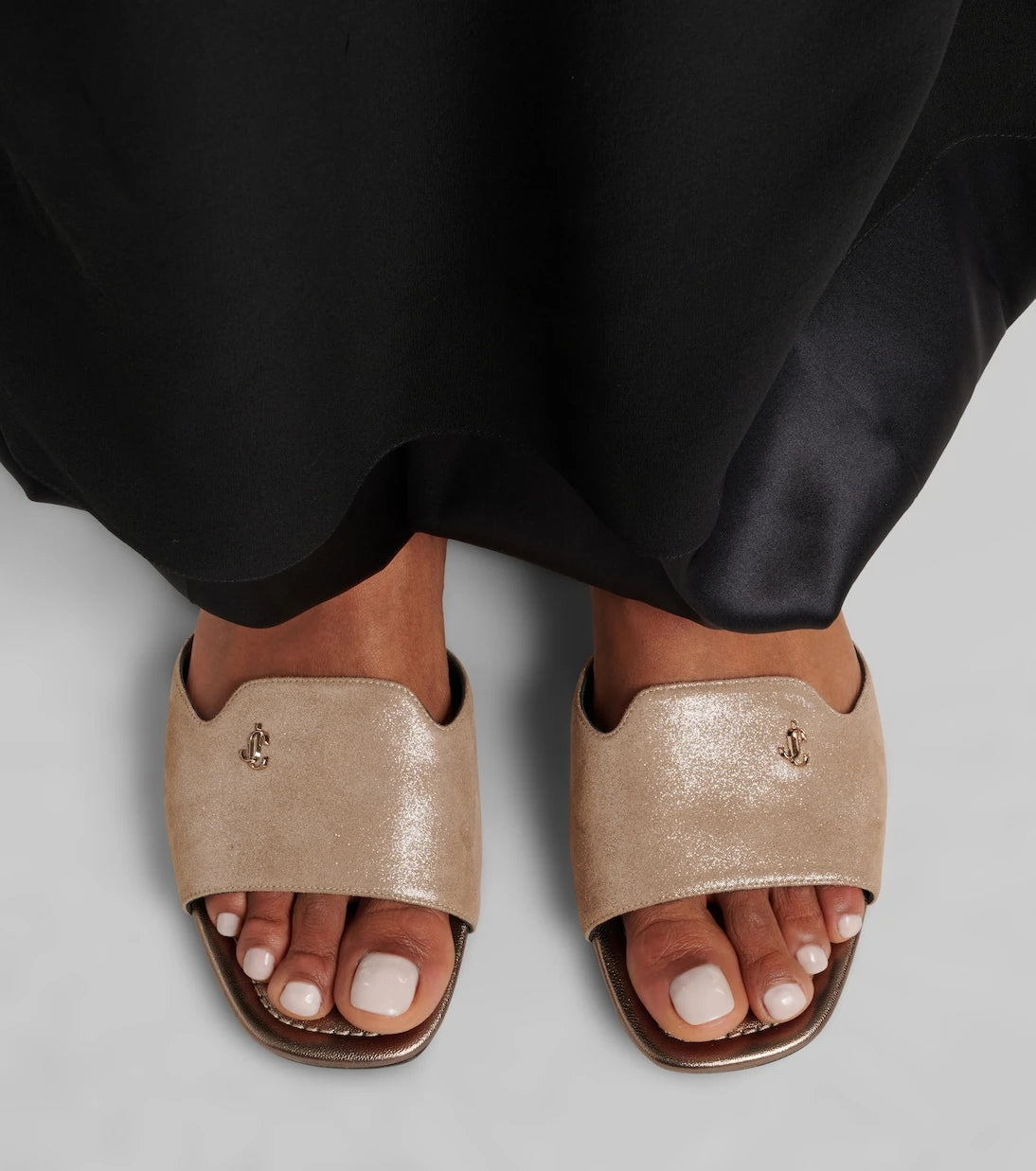 Jimmy Choo - Dina leather slides