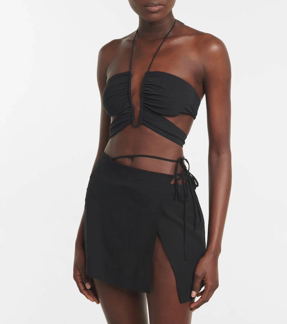 Nensi Dojaka - Asymmetric wrap miniskirt