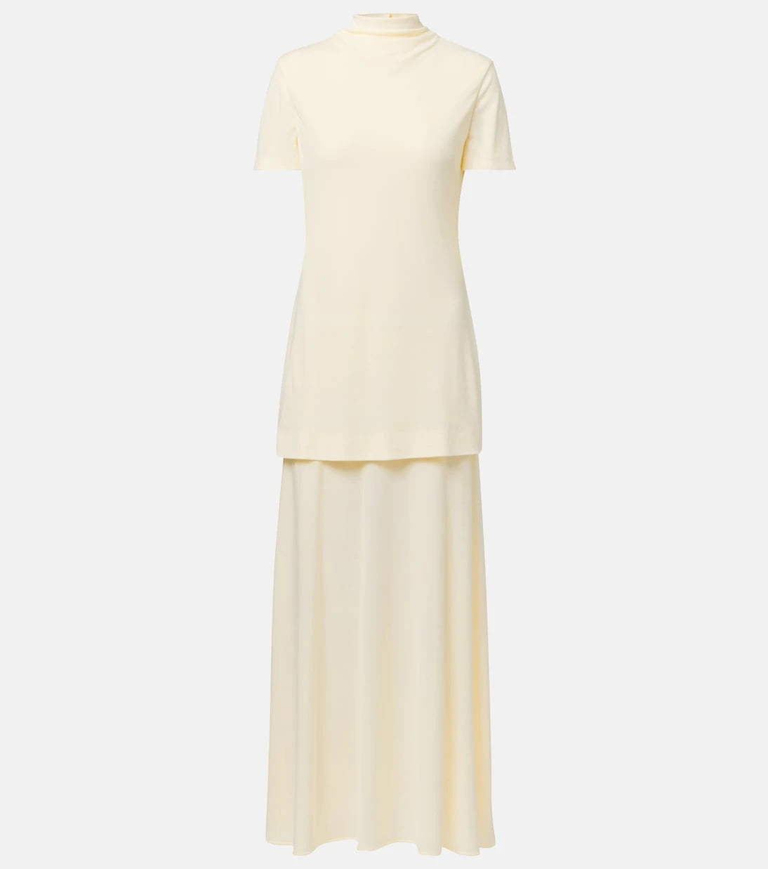 Jil Sander - Layered crêpe maxi dress