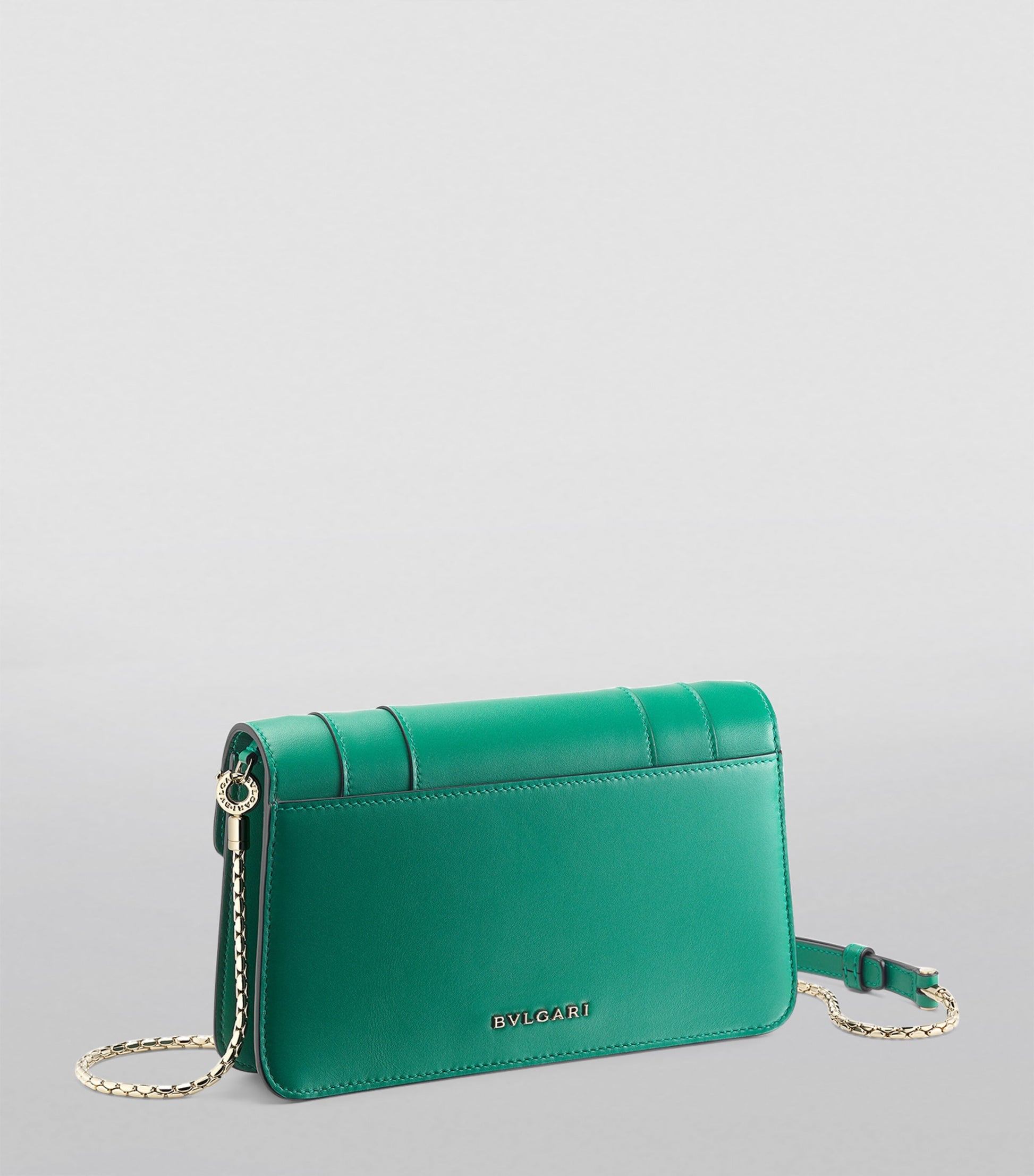 Green Serpenti Forever Chain Wallet