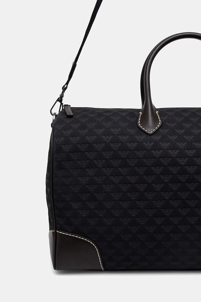Emporio Armani erkek deri seyahat çantası