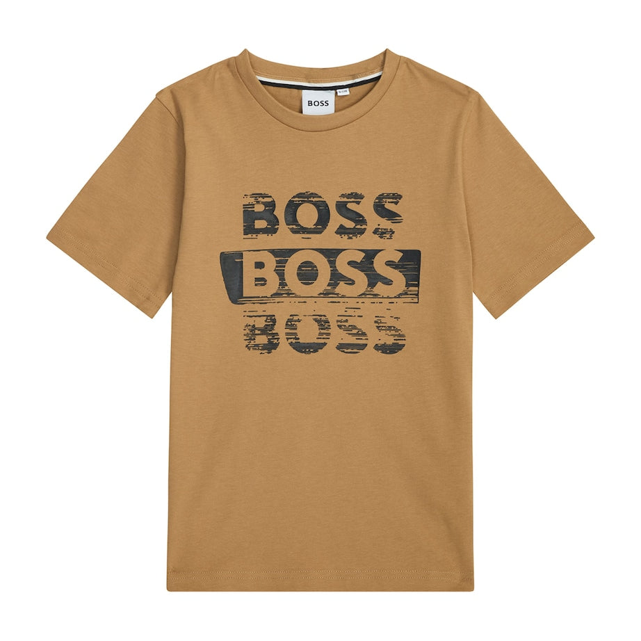 BOSS Kidswear Cotton Triple Logo T-Shirt (4-16 Years)