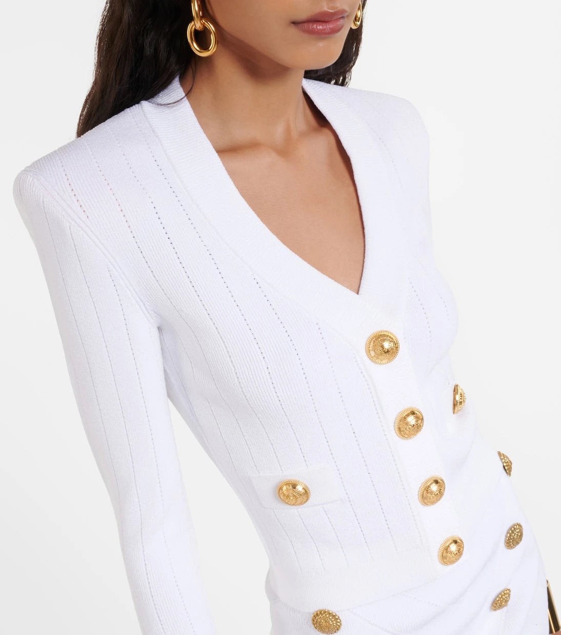 Balmain - Ribbed-knit cardigan