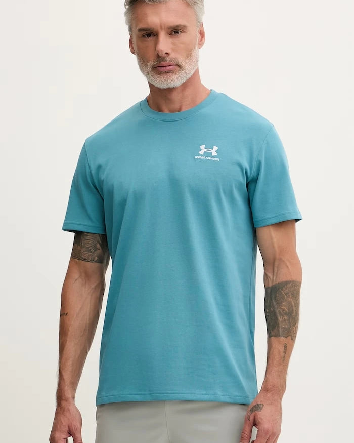 Under Armour erkek antrenman tişörtü UA LOGO EMB HEAVYWEIGHT
