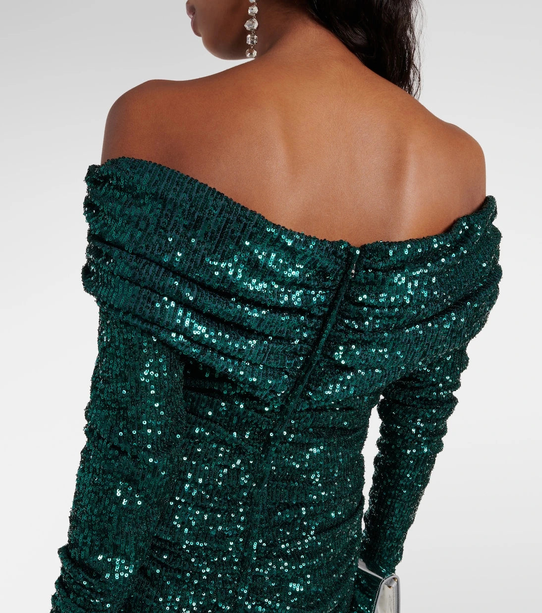 Dolce&Gabbana - Off-shoulder sequined gown