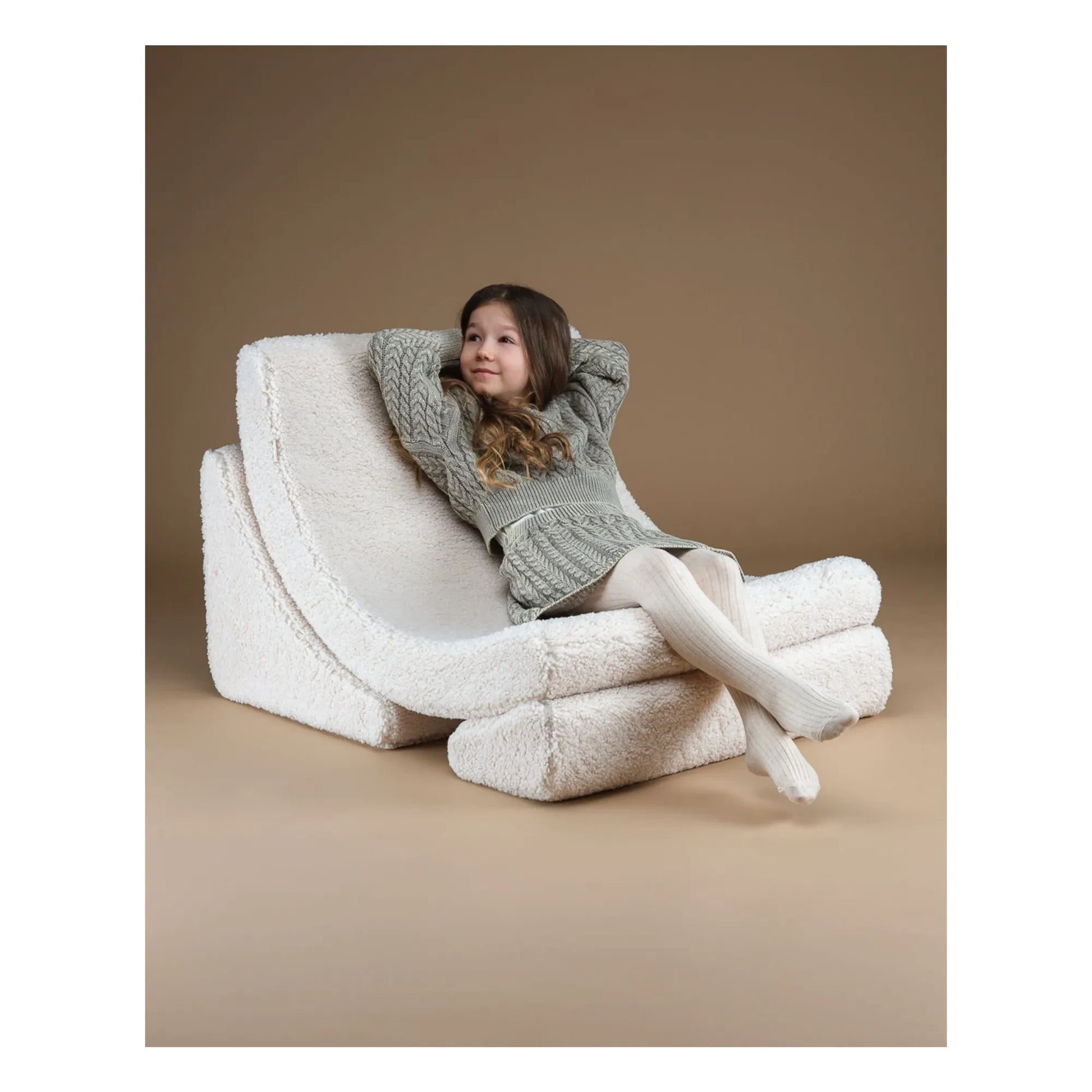 Wigiwama - Moon teddy armchair | Ecru