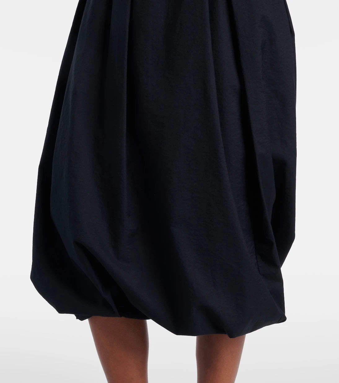 Brunello Cucinelli - Gathered cotton-blend midi skirt
