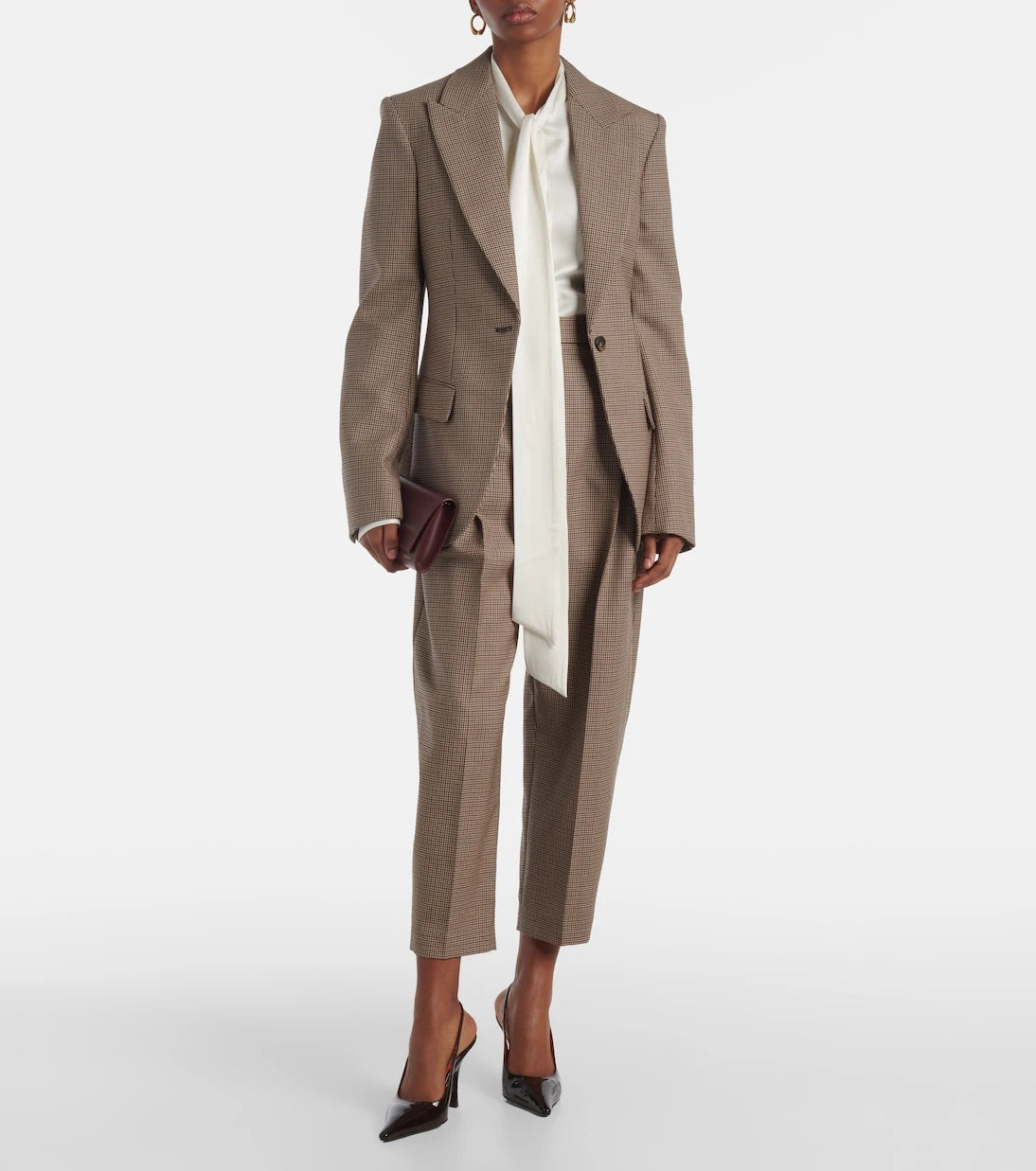 Stella McCartney - Checked virgin wool blazer
