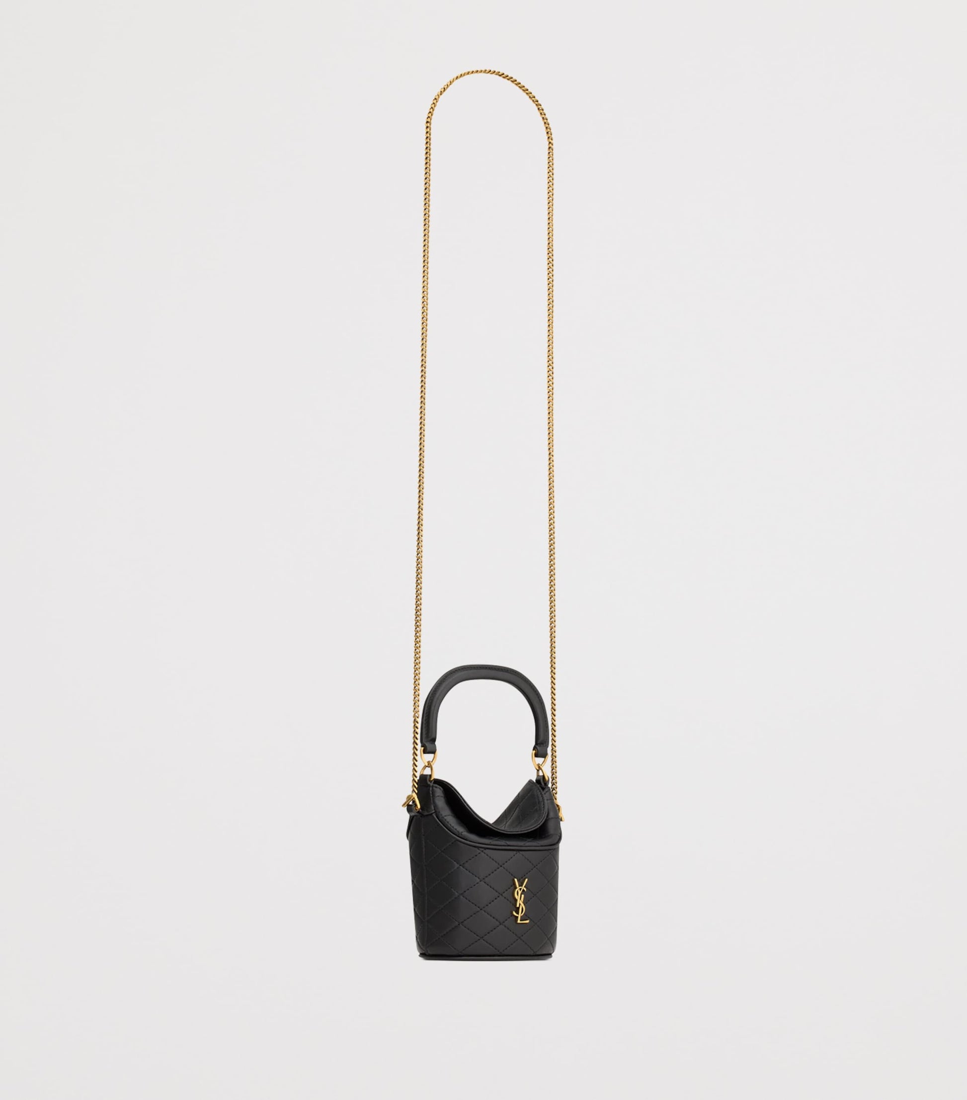 Saint Laurent Black Mini Gaby Bucket Bag