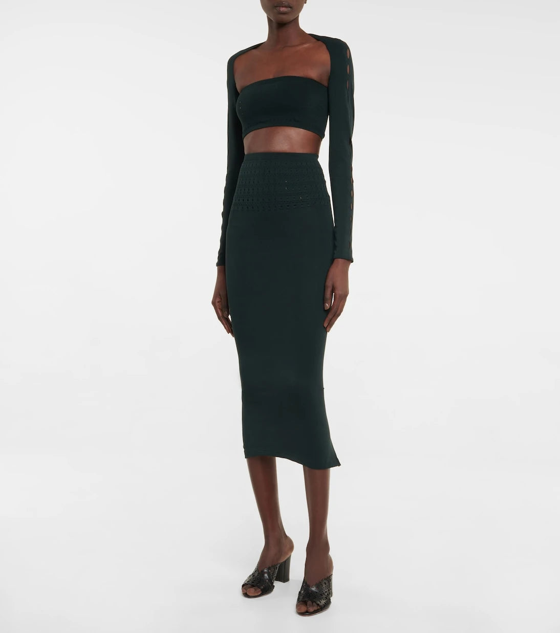 Alaïa - تنورة ميدي بتقنية القصة المفتوحة