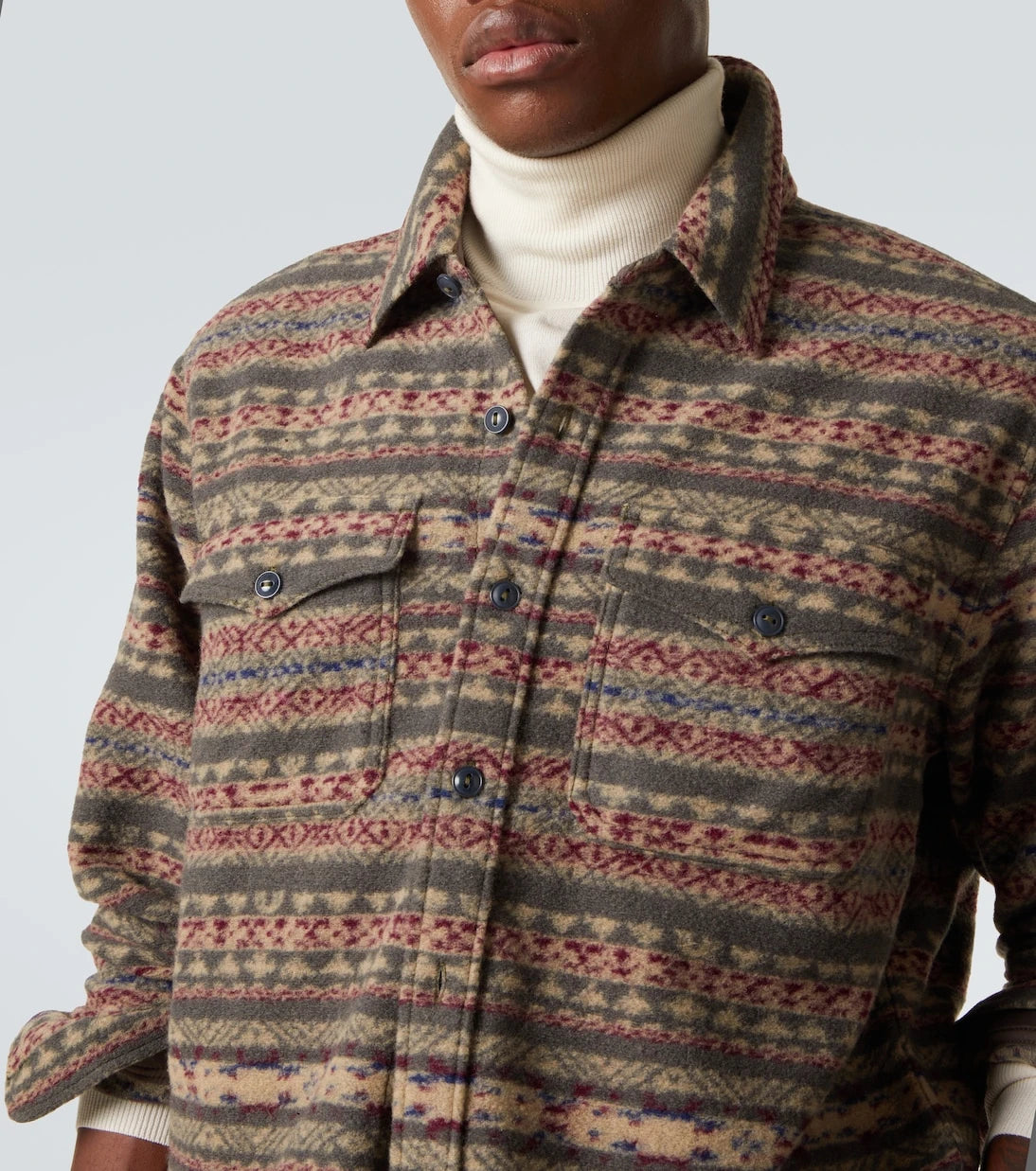 RRL - Hector wool-blend overshirt