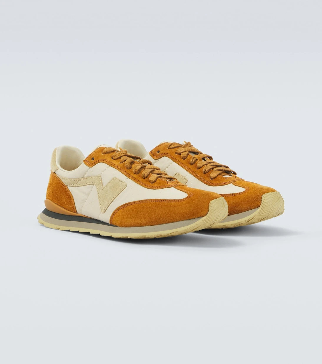 Visvim - FKT Runner suede-trimmed sneakers