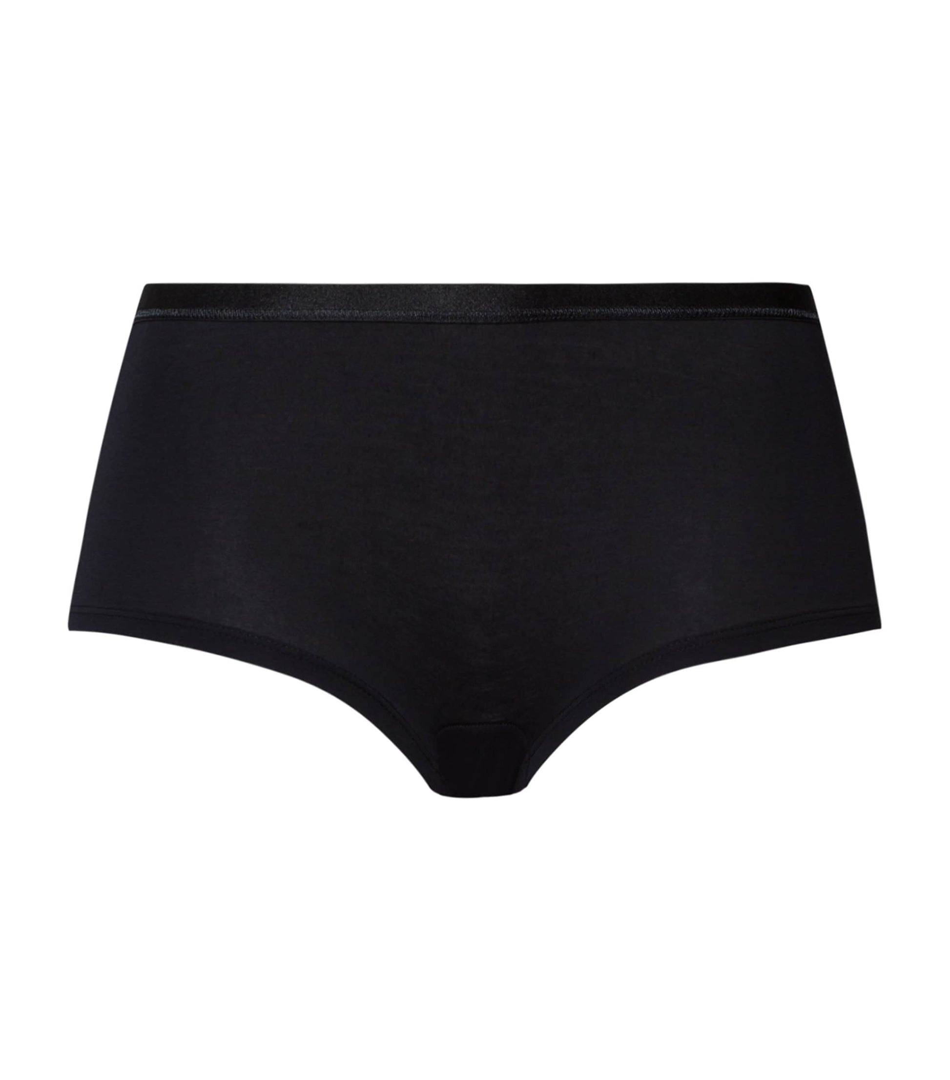 Hanro Black Stretch-Cotton Sensation Boyleg Briefs