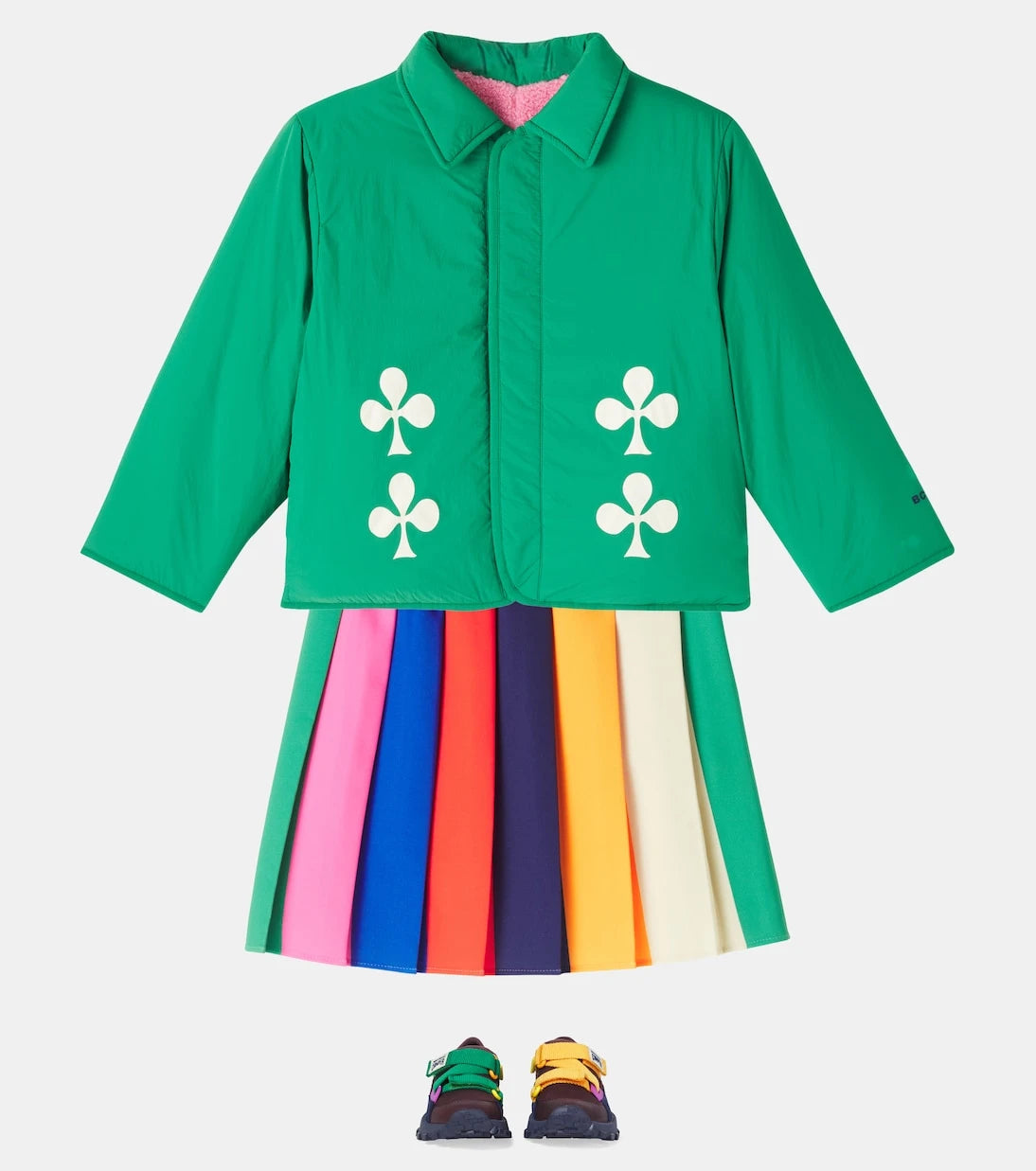 Bobo Choses - Clover reversible padded teddy jacket