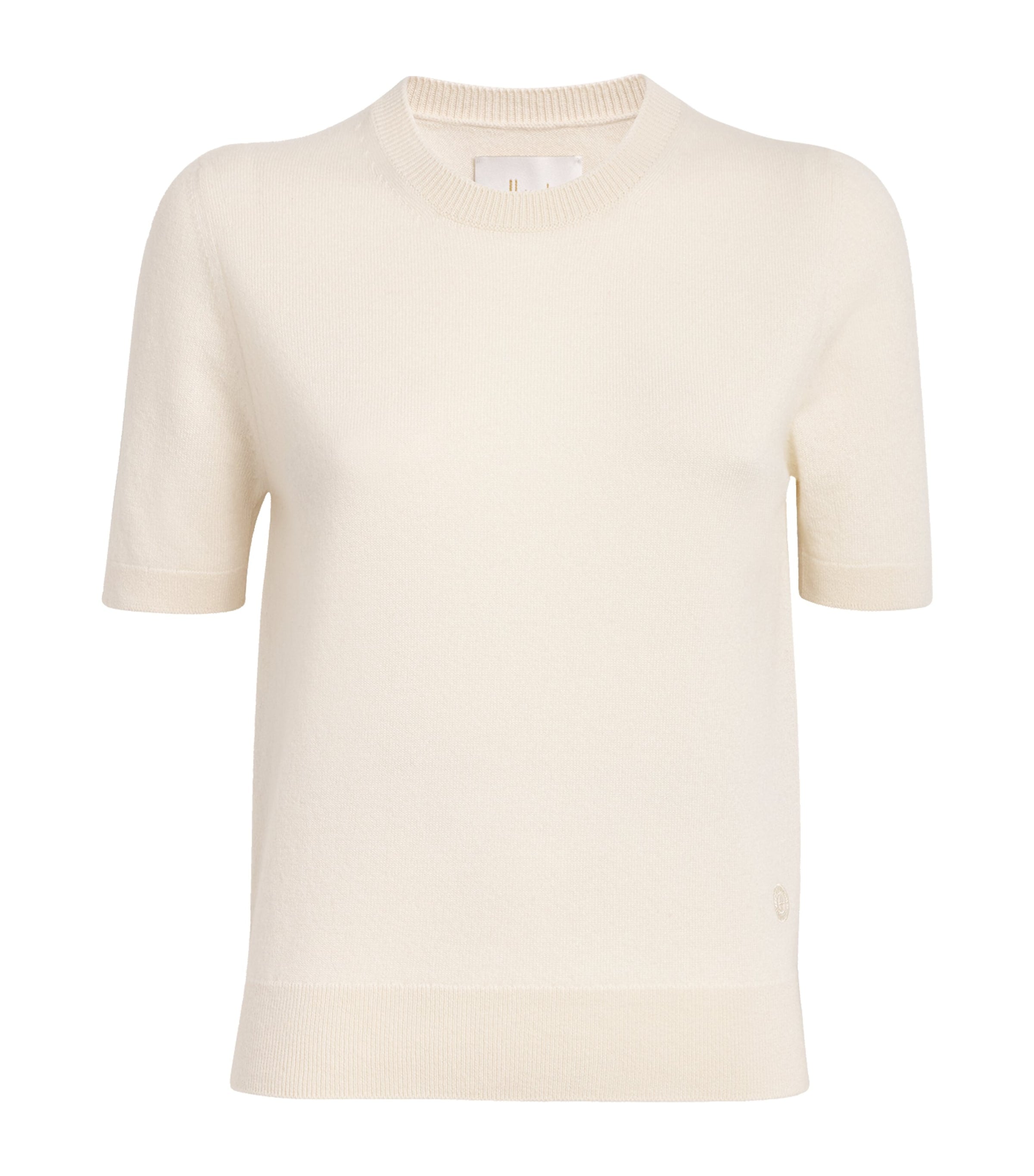 Ivory Cashmere T-Shirt Sweater