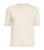 Ivory Cashmere T-Shirt Sweater