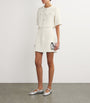 Maje White Tweed 2-In-1 Mini Dress