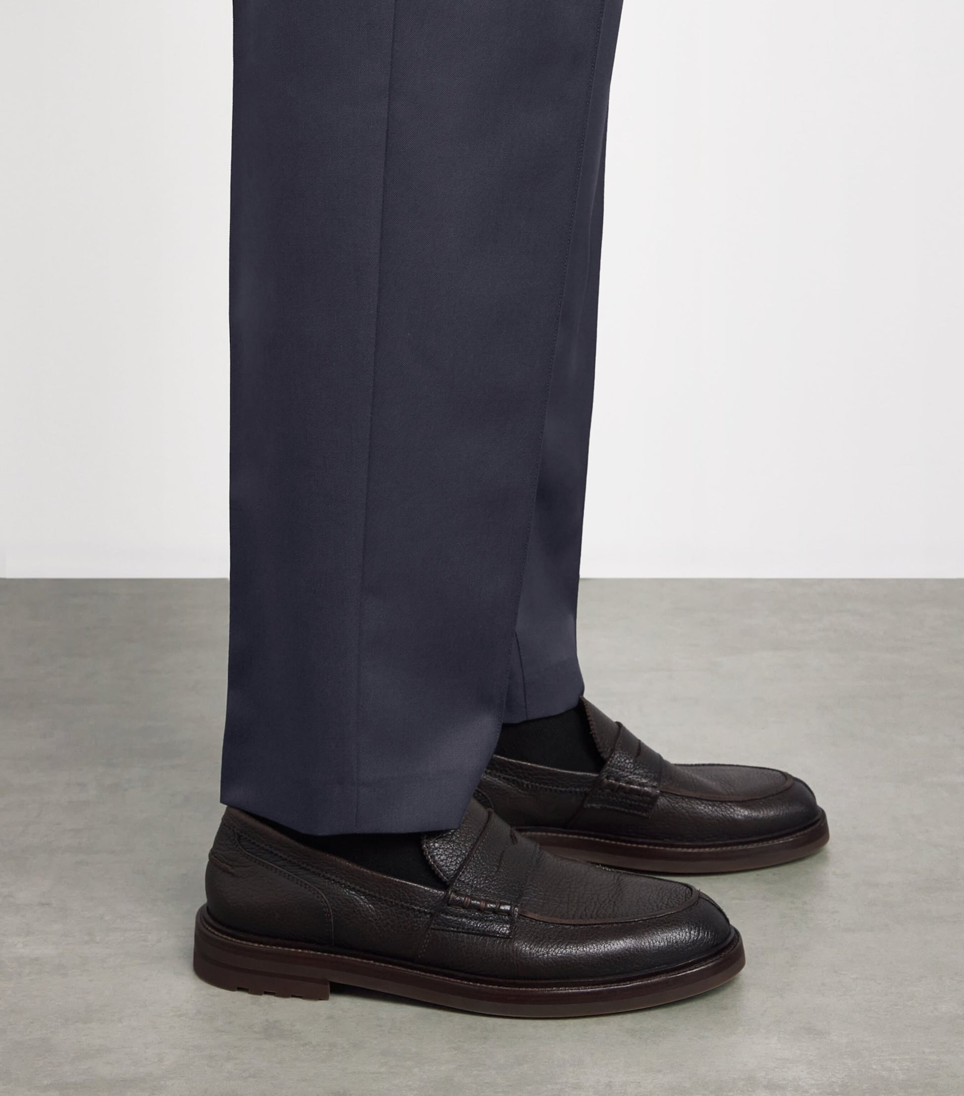 Wool Tapered Trousers
