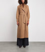 Max Mara Beige Camelwool Knitted-Sleeve Coat