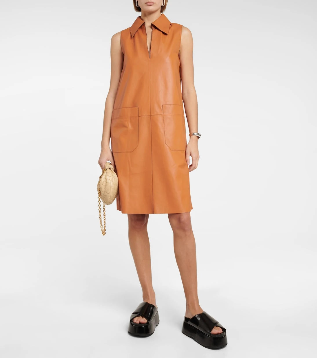 Joseph - Berwick leather midi dress
