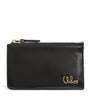 Black Small Calfskin Zipped Card Holder