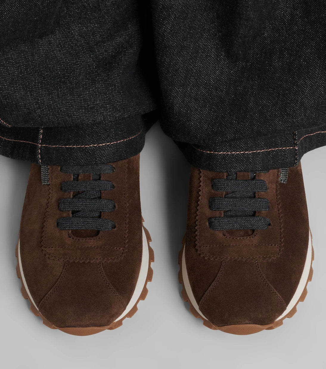 Brunello Cucinelli - Monili suede sneakers