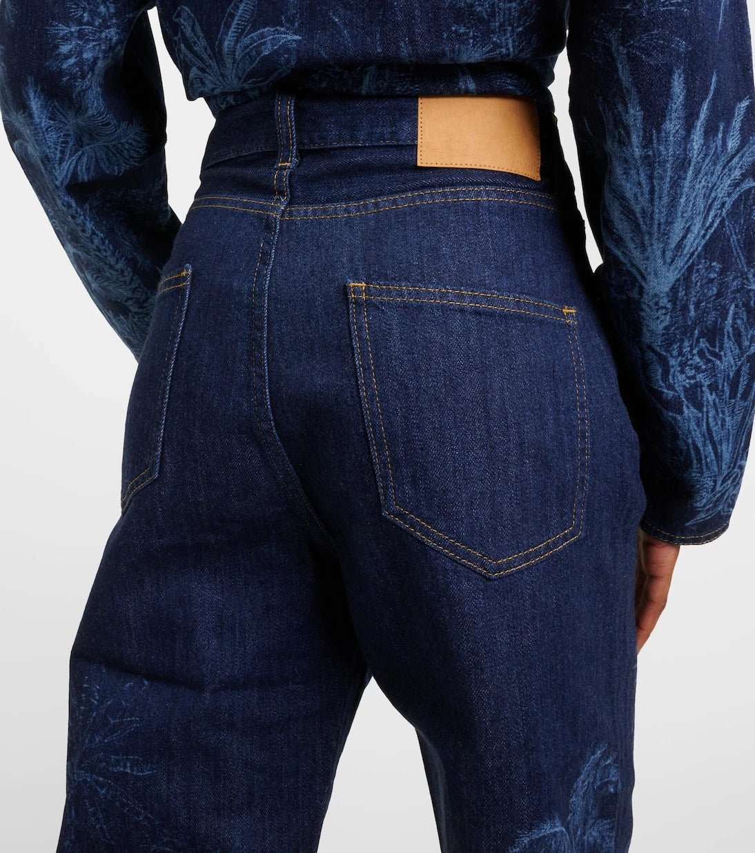 Alanui - Jungle printed high-rise jeans