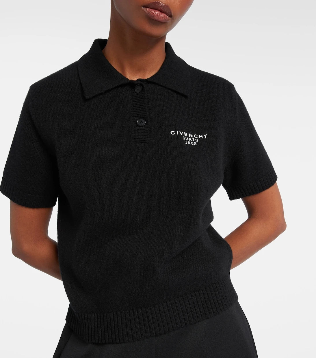 Givenchy - Wool and cashmere polo sweater