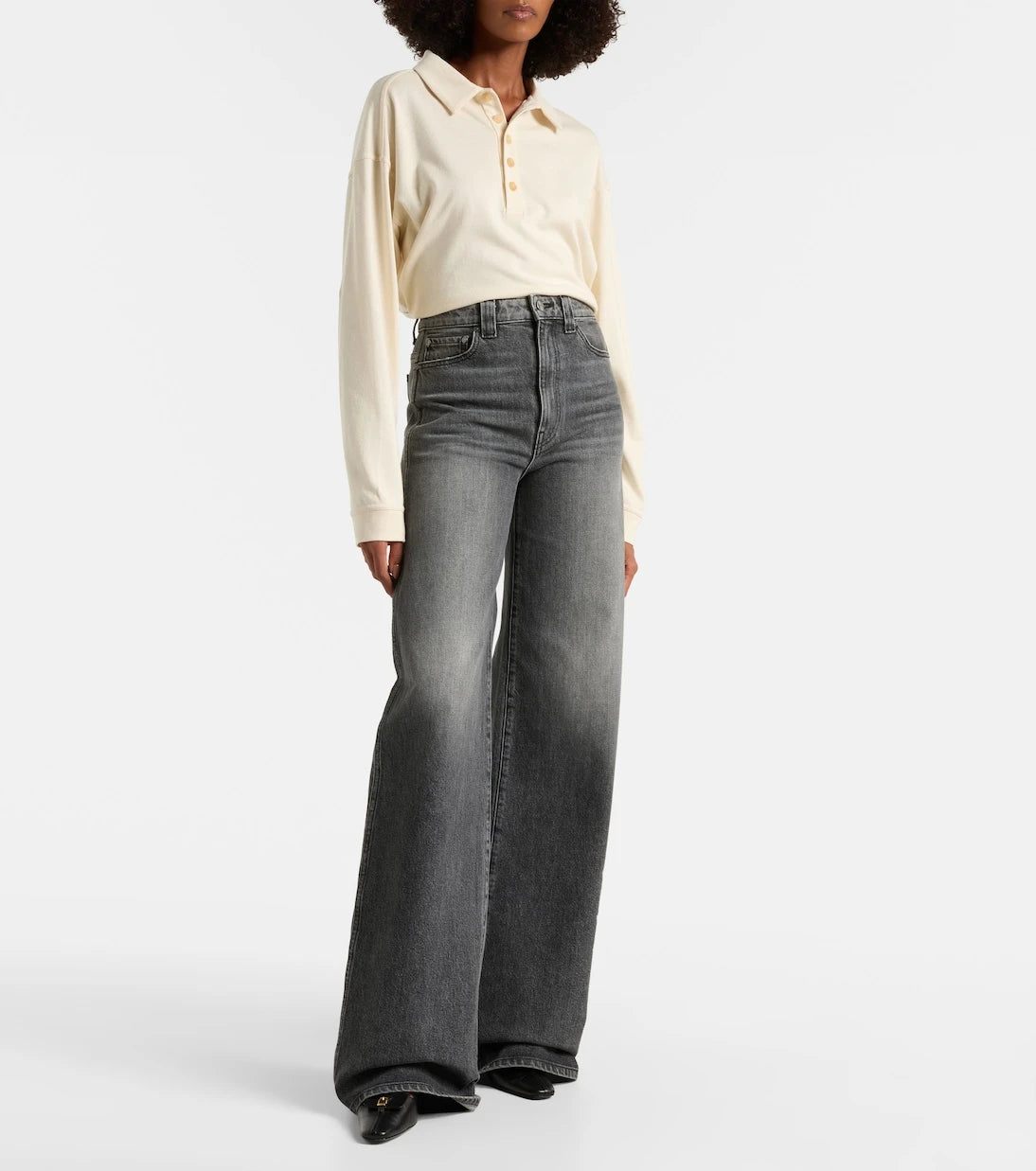 Khaite - Dane high-rise wide-leg jeans