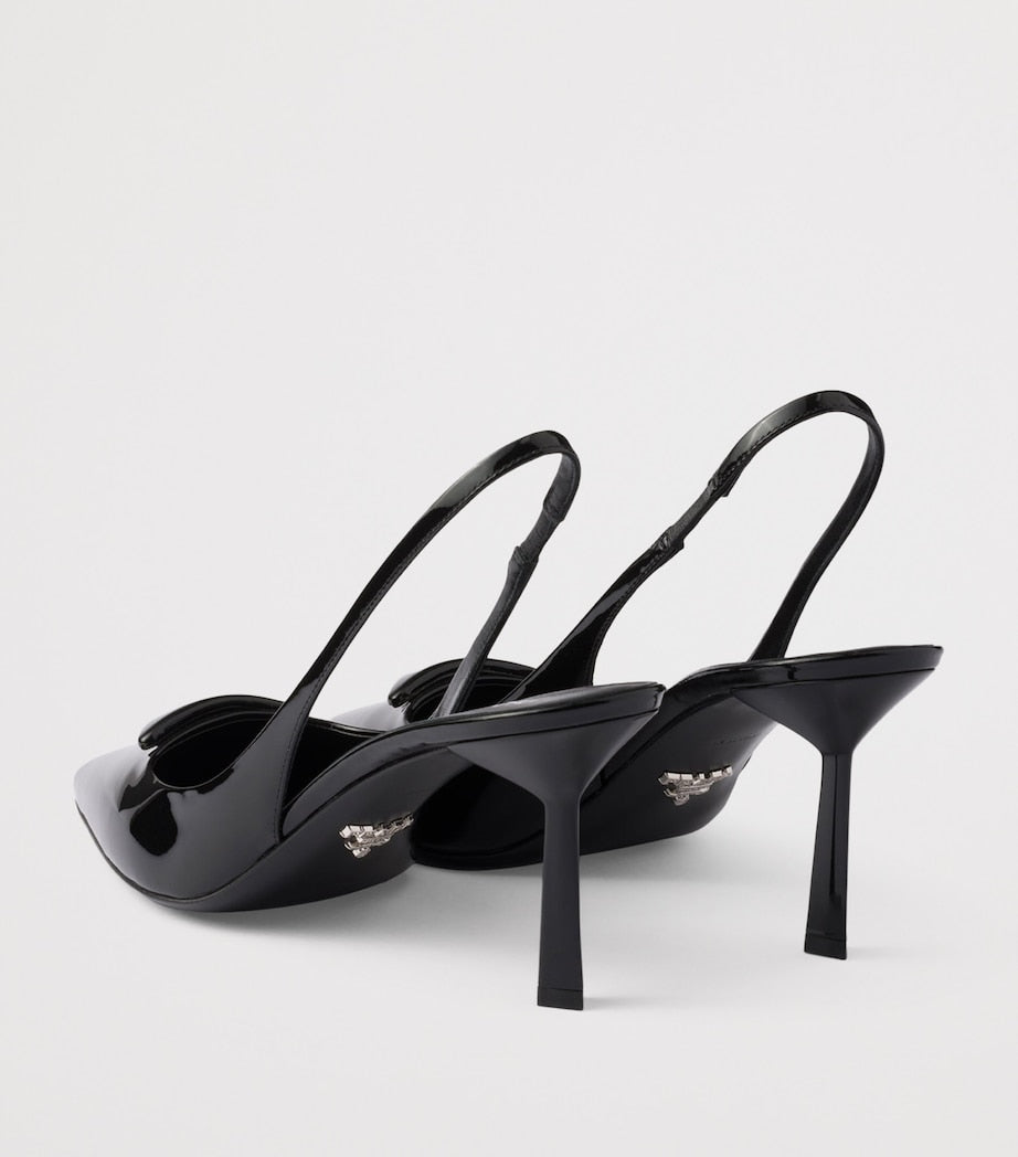 Prada Patent Leather Slingback Pumps 75